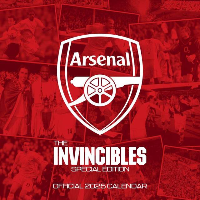 Arsenal FC The Invincibles Calendar 2026