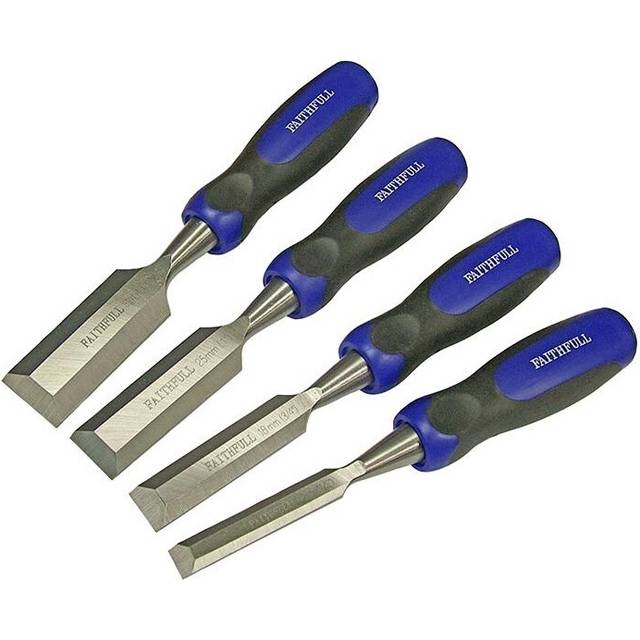 Faithfull Bevel Edge Butt Chisel Set, 4 Piece