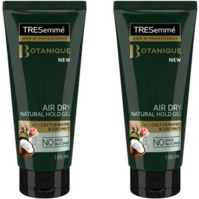 Tresemmé botanique air dry natural hold gel 195ml -2 pack