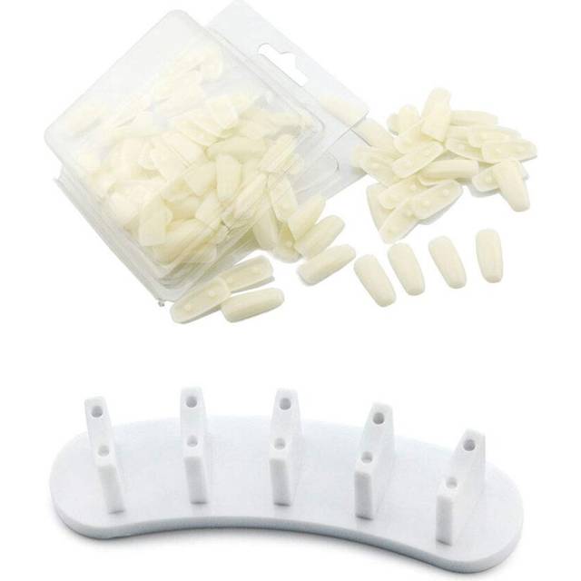 KADS 1set Nail Practice Stand Nail Training Holder + 100pcs Practice Nail Tips Salon Manicure Nail Art Beauty Tools