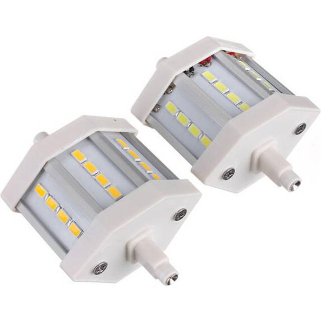 (White) Dimmable R7S 5W 78mm 12 LEDs AC 220V White/Warm White LED Light Bulb