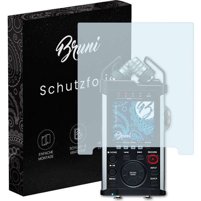 Bruni 2x Protective Film For Tascam Dr-44wl Screen Protector Screen Protection
