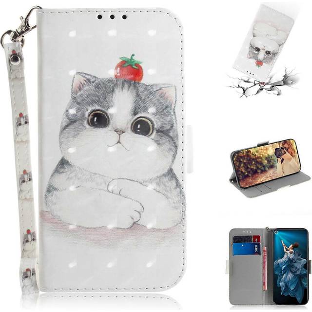 3D Light Spot Decor Pattern Printing Leather Wallet Stand Case for Huawei Honor 20S / Honor 20 / nova 5T