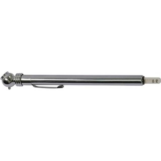 Tyre Pressure Gauge Chrome Pocket Pencil Type 10-50 Psi Range Car Van Caravan