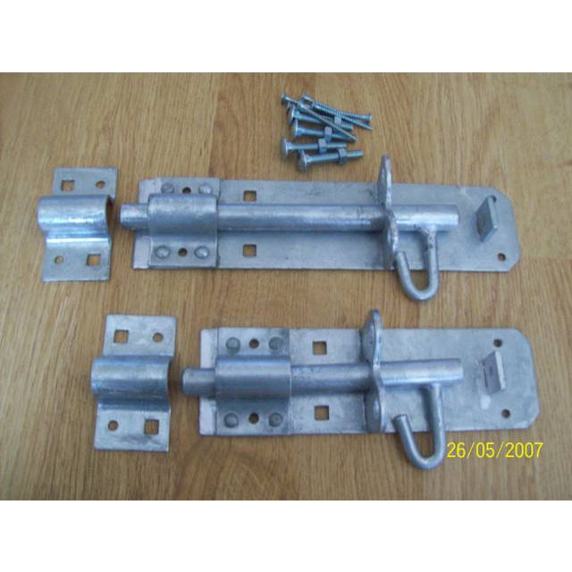 Heavy duty spelter galvanised gate brenton bolt padbolt