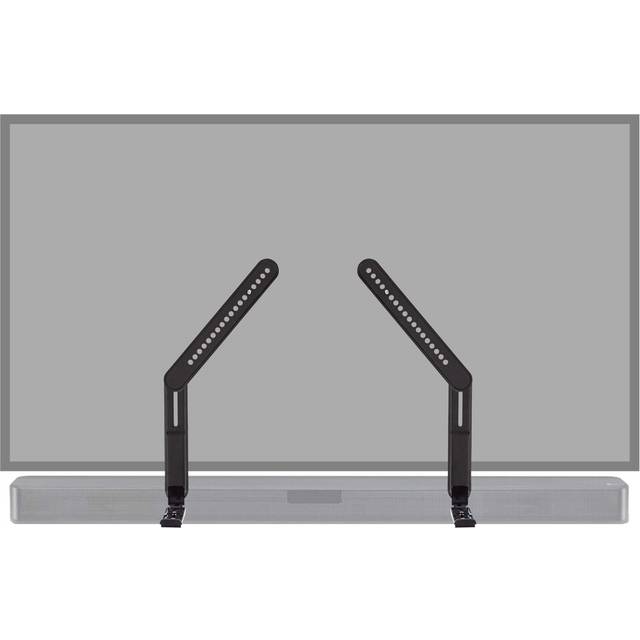 ECHOGEAR Sound Bar Mounting Brackets For TVs - Adjust Height & Depth for Maximum Compatibility Between Your TV & Soundbar - Works With With LG, Vizio