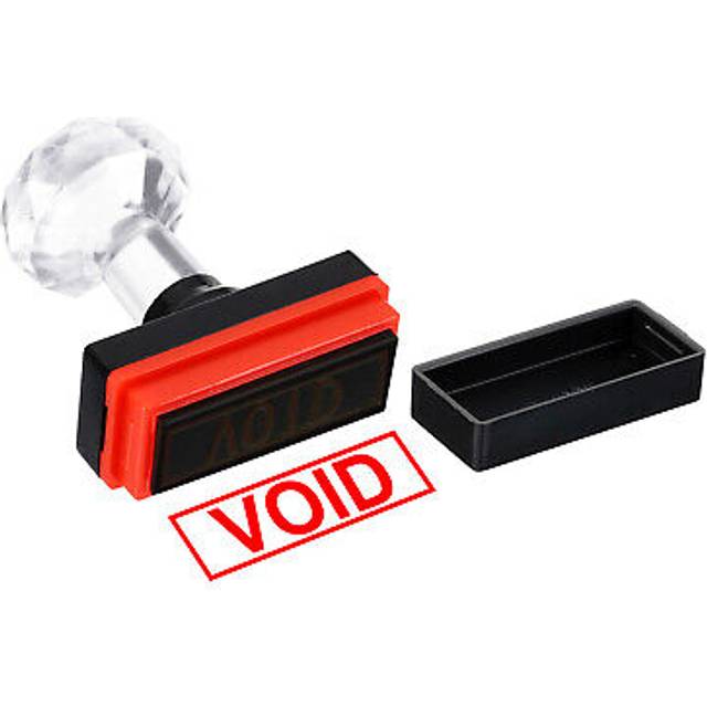 Void Stamp Self Inking, Red Ink Office Stamps Pre Inked, Black