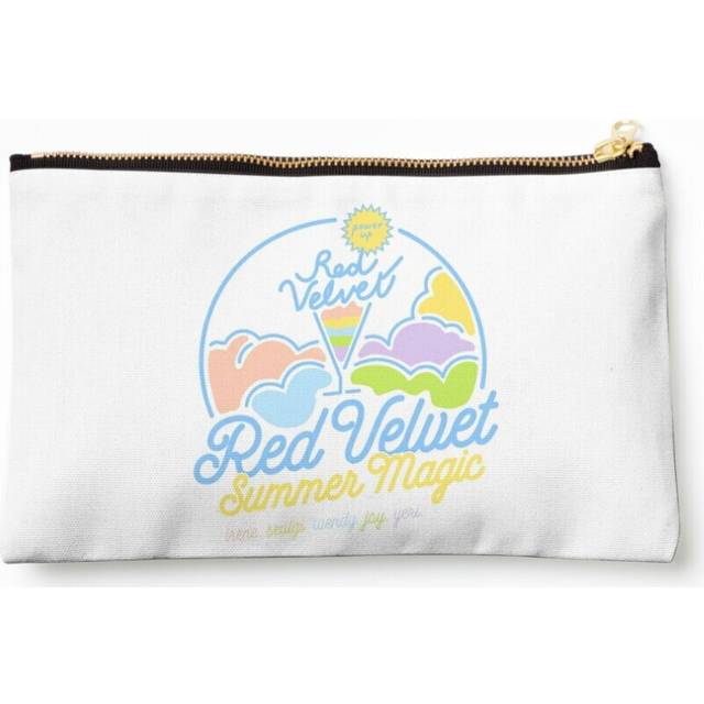 Makeup Bag RED VELVET Summer Magic logo Cosmetic Organizer Tyvek Paper Bags Zipper Pouch