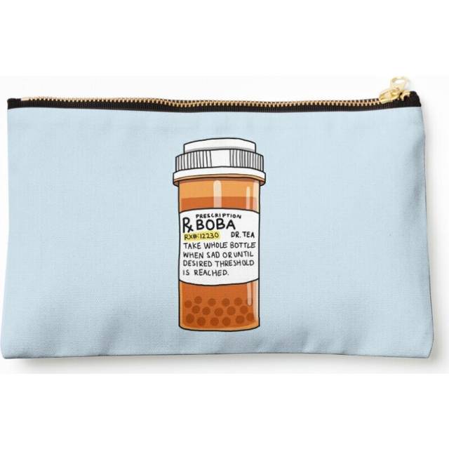 Makeup Bag Boba Pills Cosmetic Organizer Tyvek Paper Bags Zipper Pouch