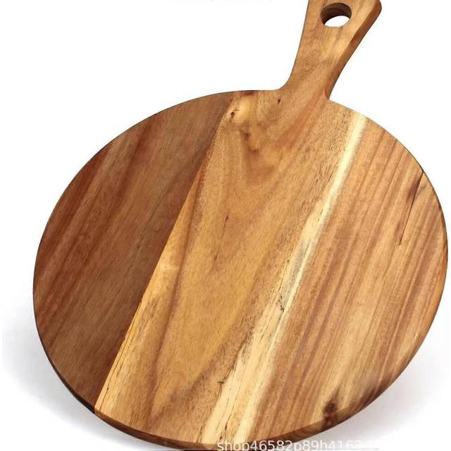 (As show, One size) Board Wooden Chopping Board Hotel Kitchen Wooden Cutting Board Bread Plate Cheese Steak Pizza Tray