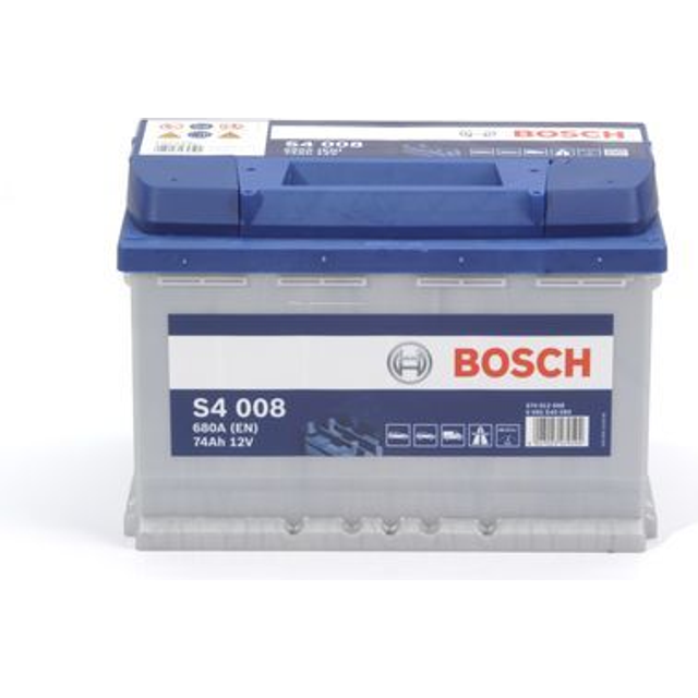 Bosch S4008 S4 008 Standard Car Battery 12v 74ah 680a Type 096 4 Year Warranty