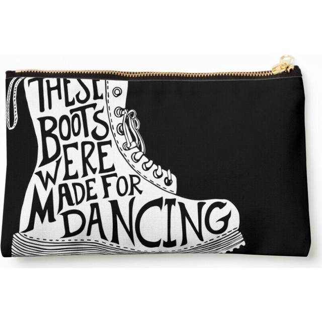 Makeup Bag These Boots Were Made For Dancing Cosmetic Organizer Tyvek Paper Bags Zipper Pouch