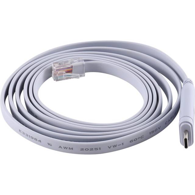 USB TO Type C Console Configuration Cable Type C to RJ45 Serial Router Debugging Cable
