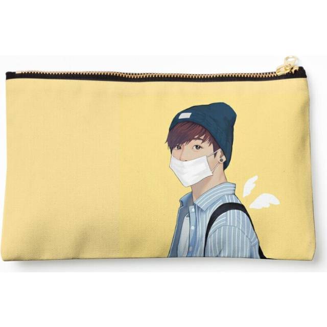Makeup Bag Let's Fly Jungkookie Cosmetic Organizer Tyvek Paper Bags Zipper Pouch
