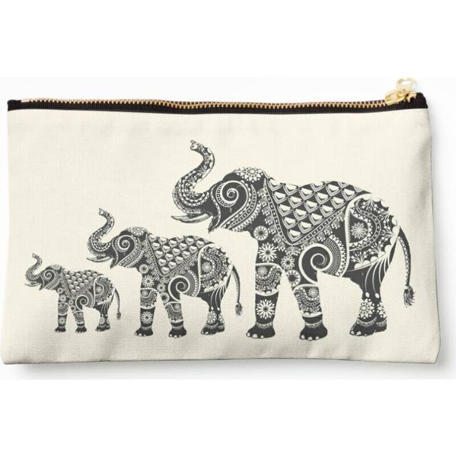 Makeup Bag Elephant Cosmetic Organizer Tyvek Paper Bags Zipper Pouch