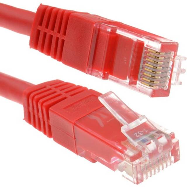 kenable Red Network Ethernet RJ45 Cat 5E UTP PATCH LAN COPPER Cable 15m