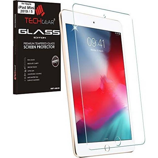 TECHGEAR GLASS Edition Screen Protector for iPad Mini 5 2019, Tempered Glass Screen Protector Cover [2.5D Edge] [9H Hardness] [Crystal Clarity]