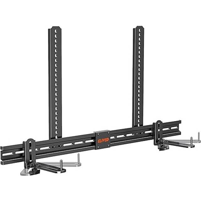 Universal Soundbar Bracket Fit Samsung, Sonos, Sony, LG, Bose, JBL, MAJORITY Soundbar with/without Holes up to 6.8KG, Use Alone on Wall or Mount