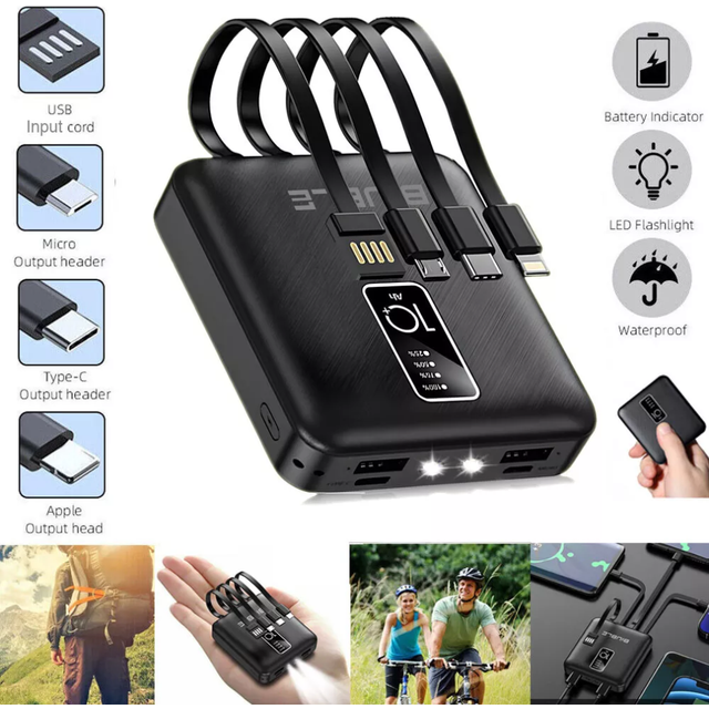 Portable 9000000mah Power Bank Pack 2 USB LED Pack Battery Charger