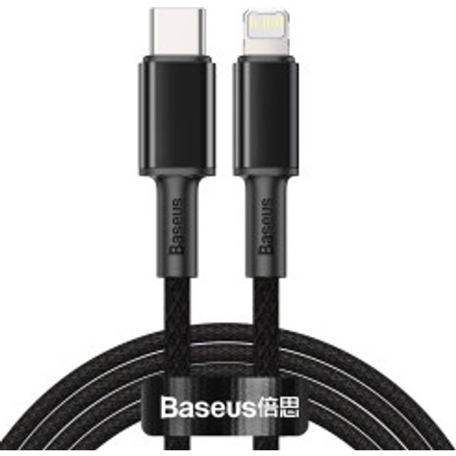 Kabel för iPhone USB-C - Blixtsnabb laddning 20W 2m - svart