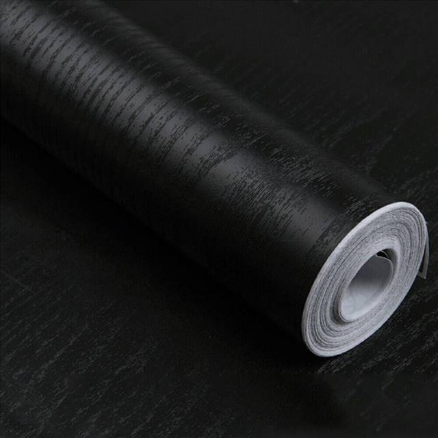 3m black wood grain furniture wrap stickers vinyl self adhesive cabinet covering