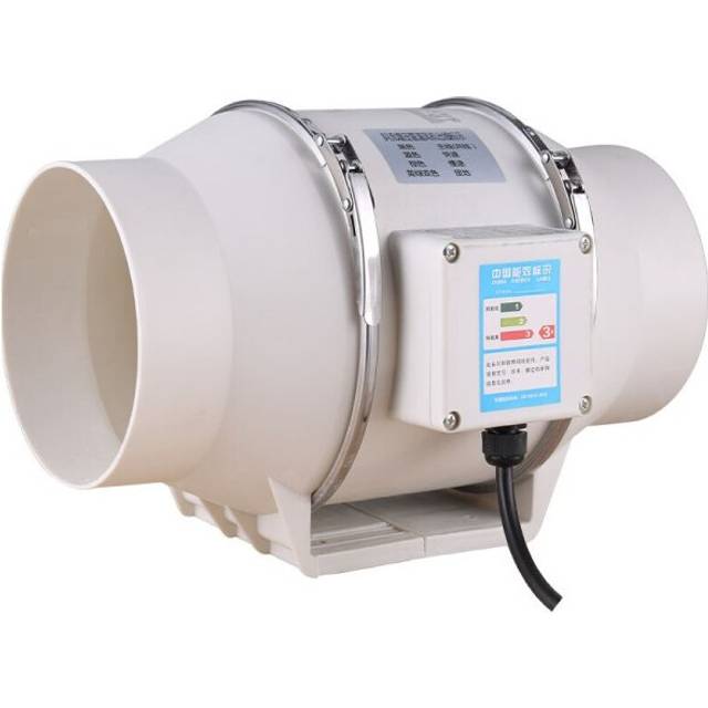 220V Exhaust Fan Home Silent Inline Pipe Duct Fan Bathroom Extractor