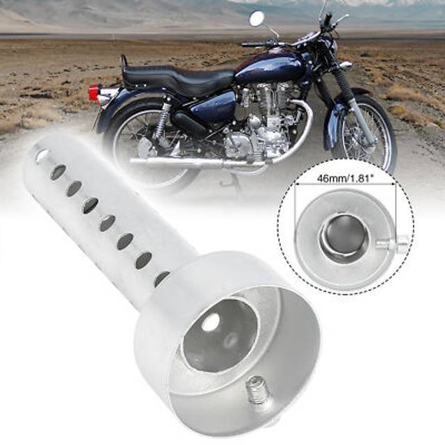 48mm Od Motorcycle Exhaust Insert Pipe Baffle Removable Muffler Galvanized Iron
