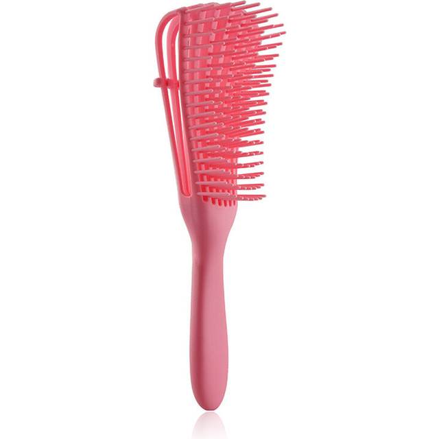 Elosung 3Pcs Pink Octopus Style Detangling Brush 8 Flexible Arms For Effortless Hair Styling Brushes & Combs