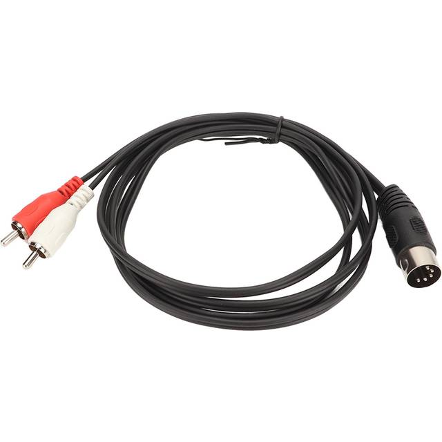 5 Pin Din Male to 2 RCA Male Cable PVC Wire Cover 2 RCA to Din Sound Connection Cable for CD Player
