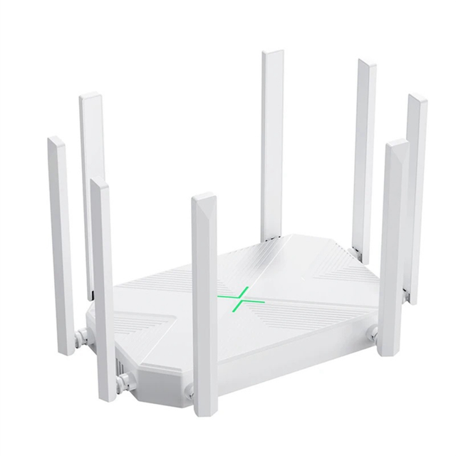 Wireless Router Booster Support AP Broadband WiFi Repeater for Home Office with Firewall 8 Antennas EU Plug