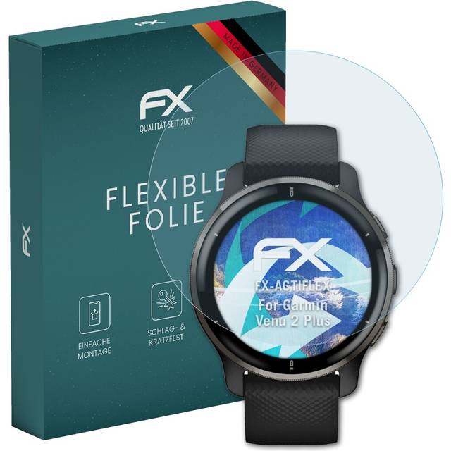 Atfolix 3x Protective Film For Garmin Venu 2 Plus Clear&flexible
