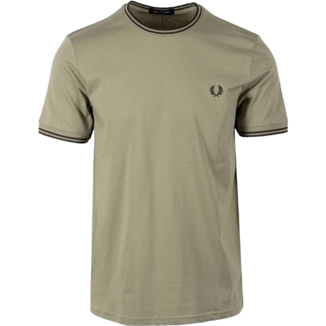 T-shirt à double liseré Fred Perry - Vert - L