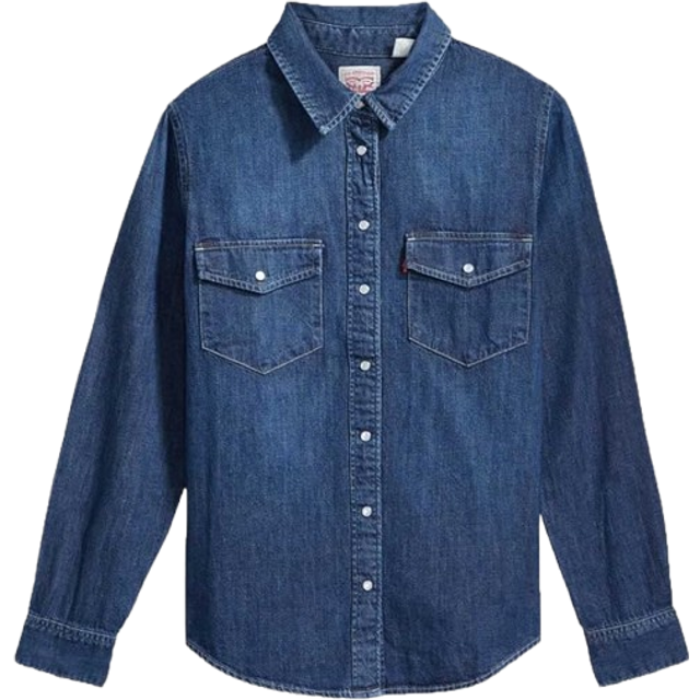 Levi's Iconic Lightweight Western Shirt - Women's - XXS - Blue