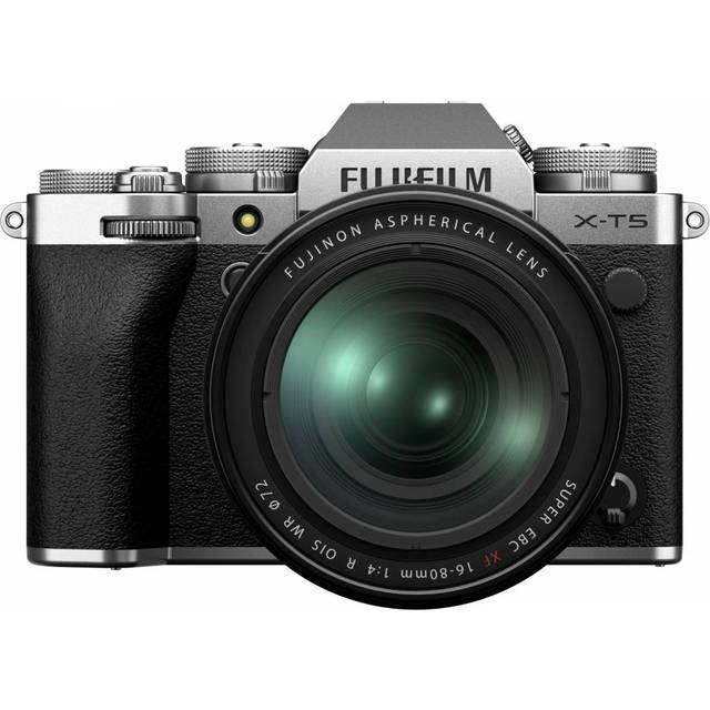 Fujifilm X-T5 Mirrorless Camera in Silver with XF16-80mm F4 R OIS WR Lens
