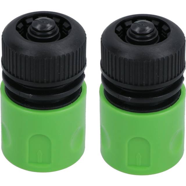 "1/2"" Quick Release Garden Hose Female Pipe Adapter with Stop Lock Fitting 2 Pack"