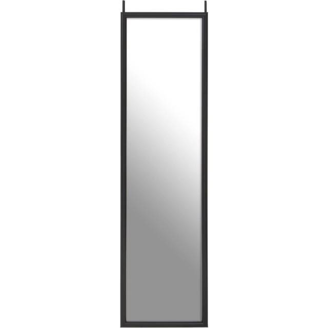 Interiors By Premier Mize Black Plastic Frame Over Door Mirror - Print