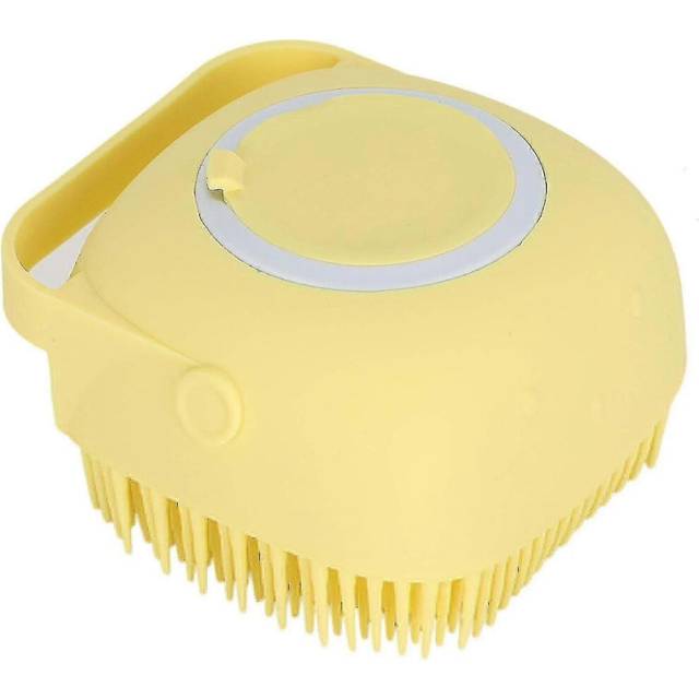 (As show, One size) Tizzy Dog Bath Brushes, Pet Shampoo Brush, Dog Bath Brush Can Be Filled Shower Gel, Multi-function Shampoo Soft Rubber Massage Bru