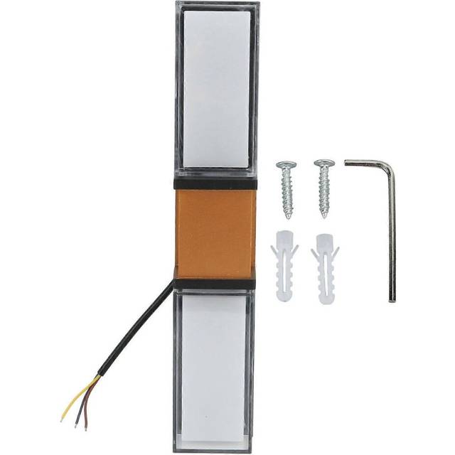 (As show, One size) 9W RGBW Color Changing Smart Wall Lights Rectangle App Control Waterproof Wall Lamps for Outdoor