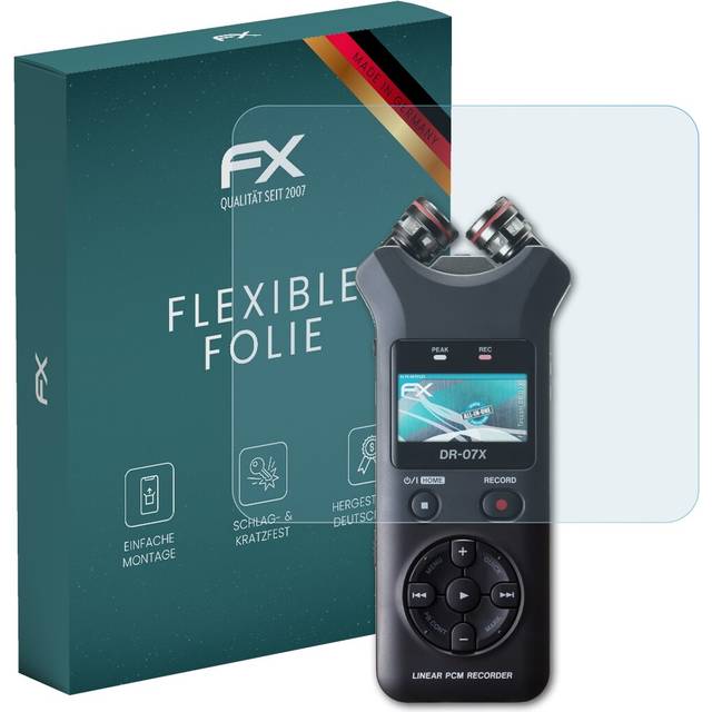 Atfolix 3x Screen Protector For Tascam Dr-07x Protective Film Clear&flexible