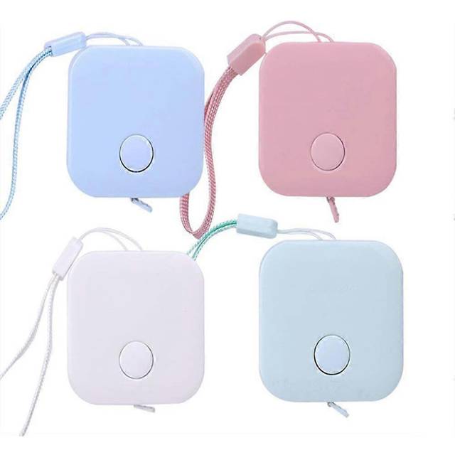 (As show, One size) Soft Tape Measure, 4 Colors,1.5m, Push Button Measuring Tape, Body Measuring Soft Tape Retractable Inch Tape