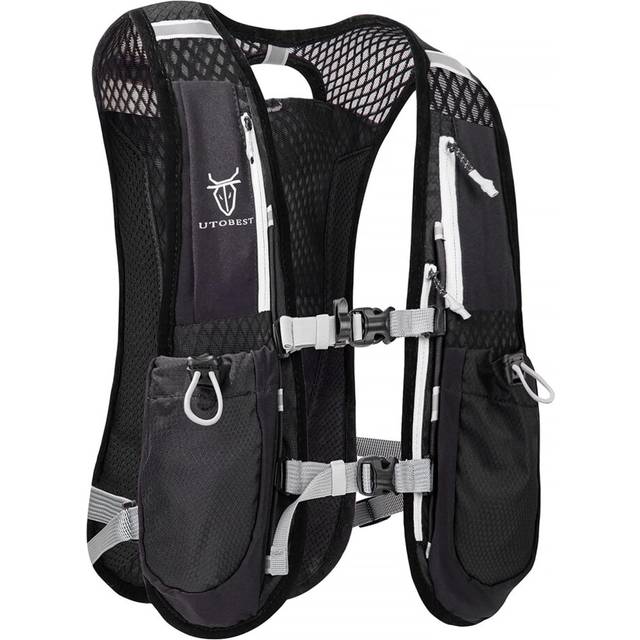 UTOBEST Running Backpacks Lightweight Hydration Pack Functional Running Vest 5L (Black)