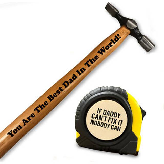 Birthday gift for dad hammer tape measure tool fathers day gift from daughter