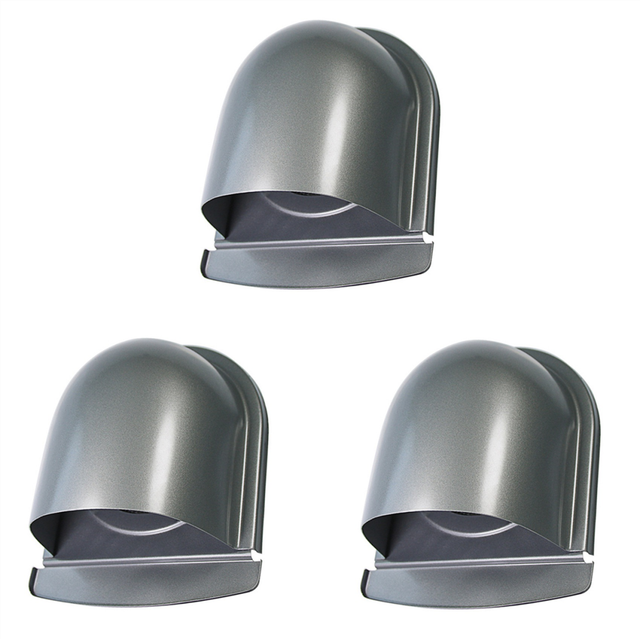 3pcs 4Inch 100mm Waterproof Stainless Steel Vent Vent Hood Anti-Corrosion Exhaust Extractor for Wall Air Outlet Cover,B