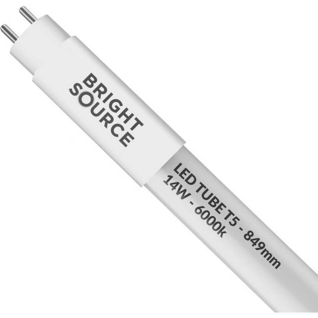 Bright Source 849mm 14w LED T5 Tube, 1750lm, 6000K Daylight White, for Direct Mains Installation Only