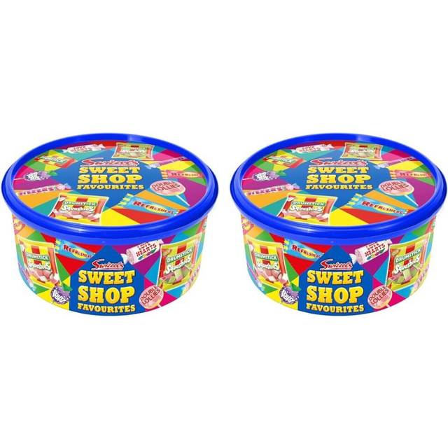 Swizzels Sweet Shop Favourites Tub 650g, White (Pack of 2)