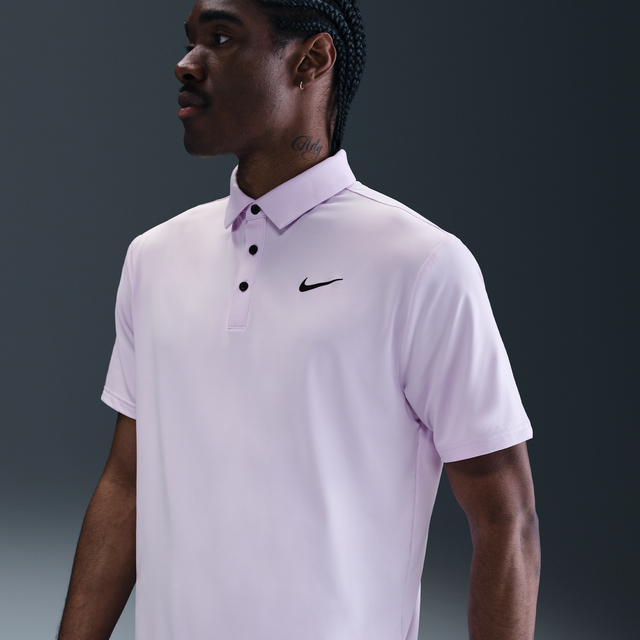 Nike Tour Men's Dri-FIT Solid Golf Polo - Purple - Polyester/Elastane