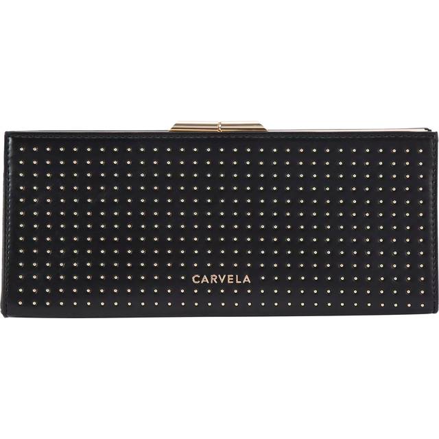 Carvela Alto Crystal Stud Clutch Bag, Black/Comb