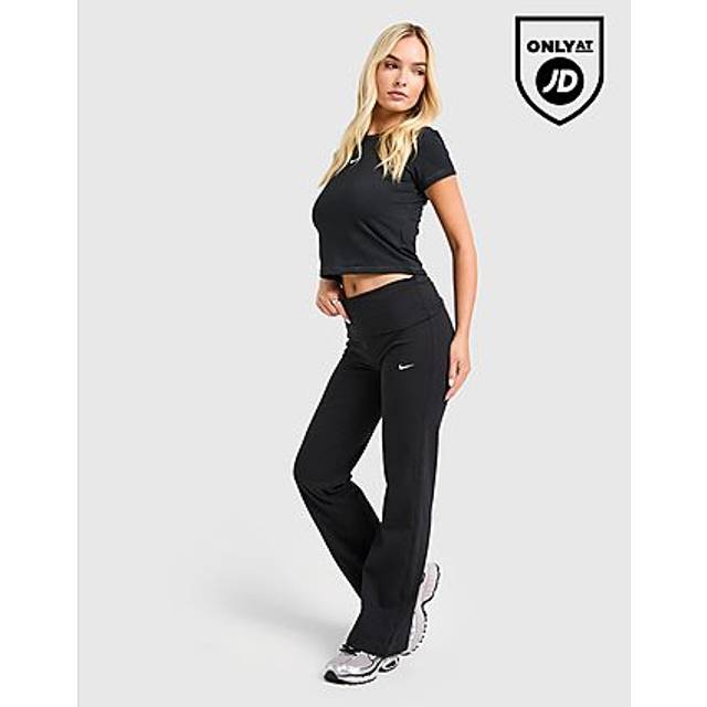 Nike Sportswear Women's High-Waisted Trousers - Black - Cotton/Polyester/Elastane - S (UK 8&#x2013;10)