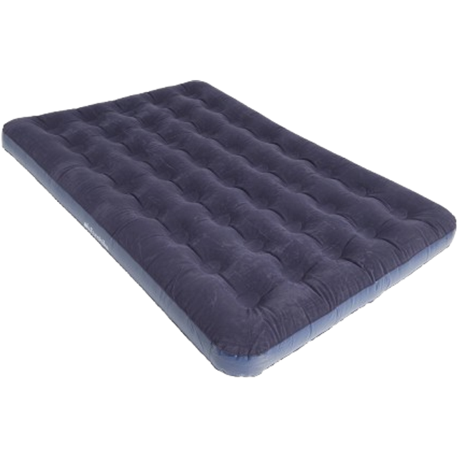 Flocked Airbed Double, Navy - One Size