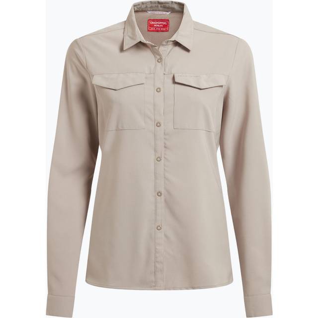 Craghoppers NosiLife Pro Long Sleeved Shirt - Soft Mushroom - 10